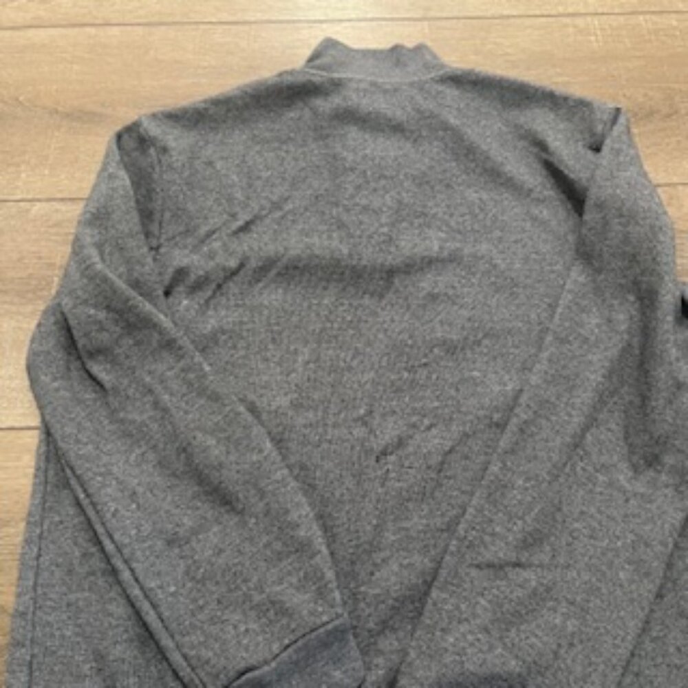 Alfani Men's Quarter Zip Pullover Sweater Size Large Gray Knit lightweight layer - Picture 13 of 13